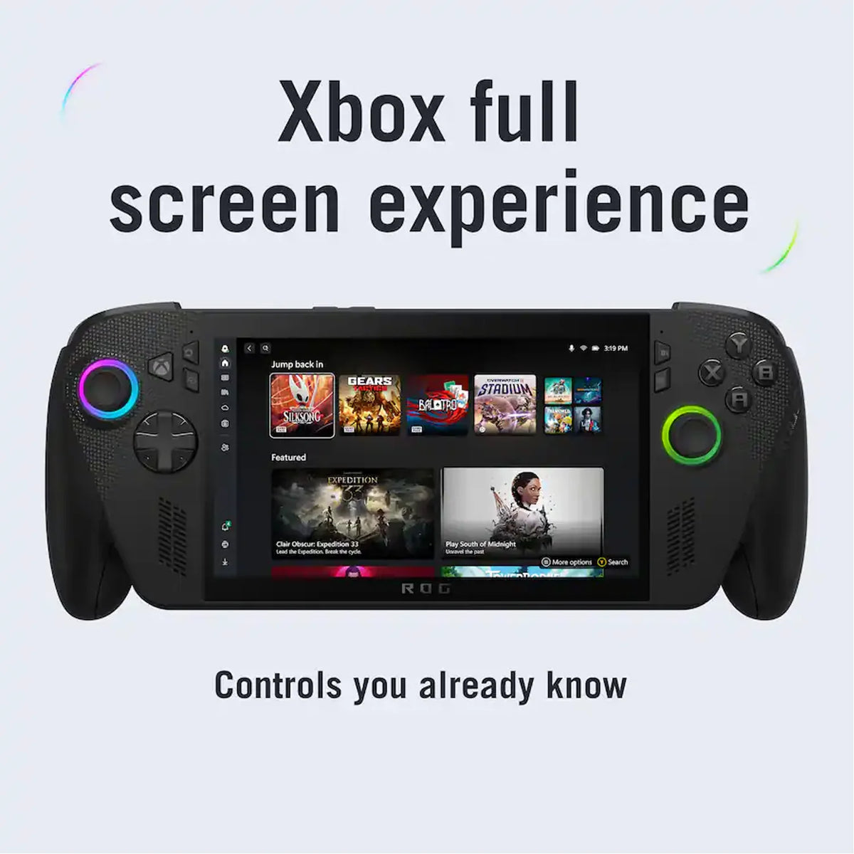 ROG Xbox Ally X Gaming Handheld 7 Inch FHD 120Hz Display AMD Ryzen AI Z2 Extreme 24GB RAM 1TB SSD Windows PC Game Console