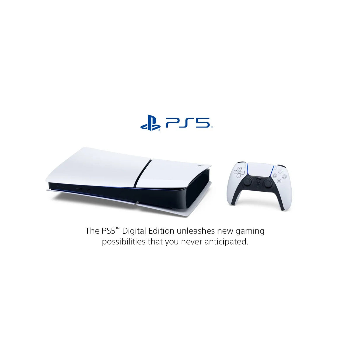 Sony PS5 Digital Gaming System, Slim Console with High-Speed SSD
