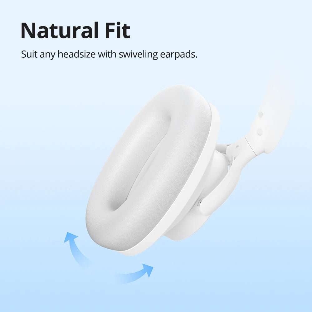 Tronsmart Headphones Sounfii Q20 Bluetooth Headset with Active Noise Cancellation, 50H Playtime, App Control, Dual Audio Mode
