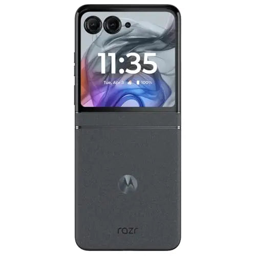 [ Locked] Motorola / Razr (2024) / XT2453-3 / Koala Grey / Other / Locked / 256GB / Grade 1  Functional Used Cell‑Phone Charging Cable Included