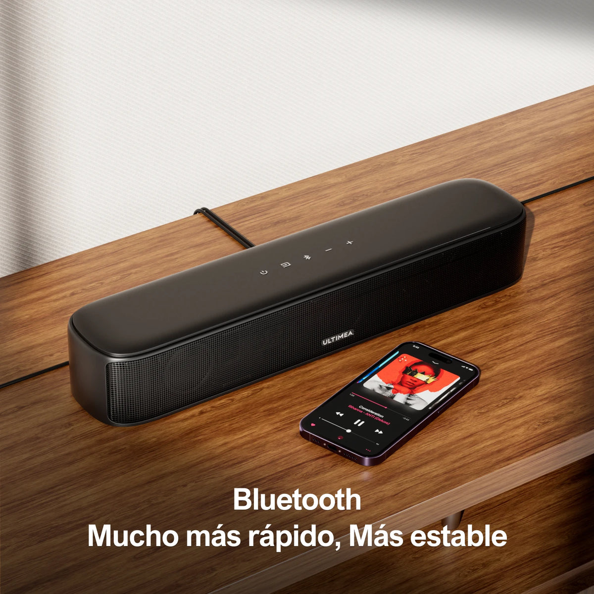 ULTIMEA 7.1CH Virtual Surround Soundbar for TV, 330W Home Theater System with Subwoofer,4 Surround Speakers,APP Control
