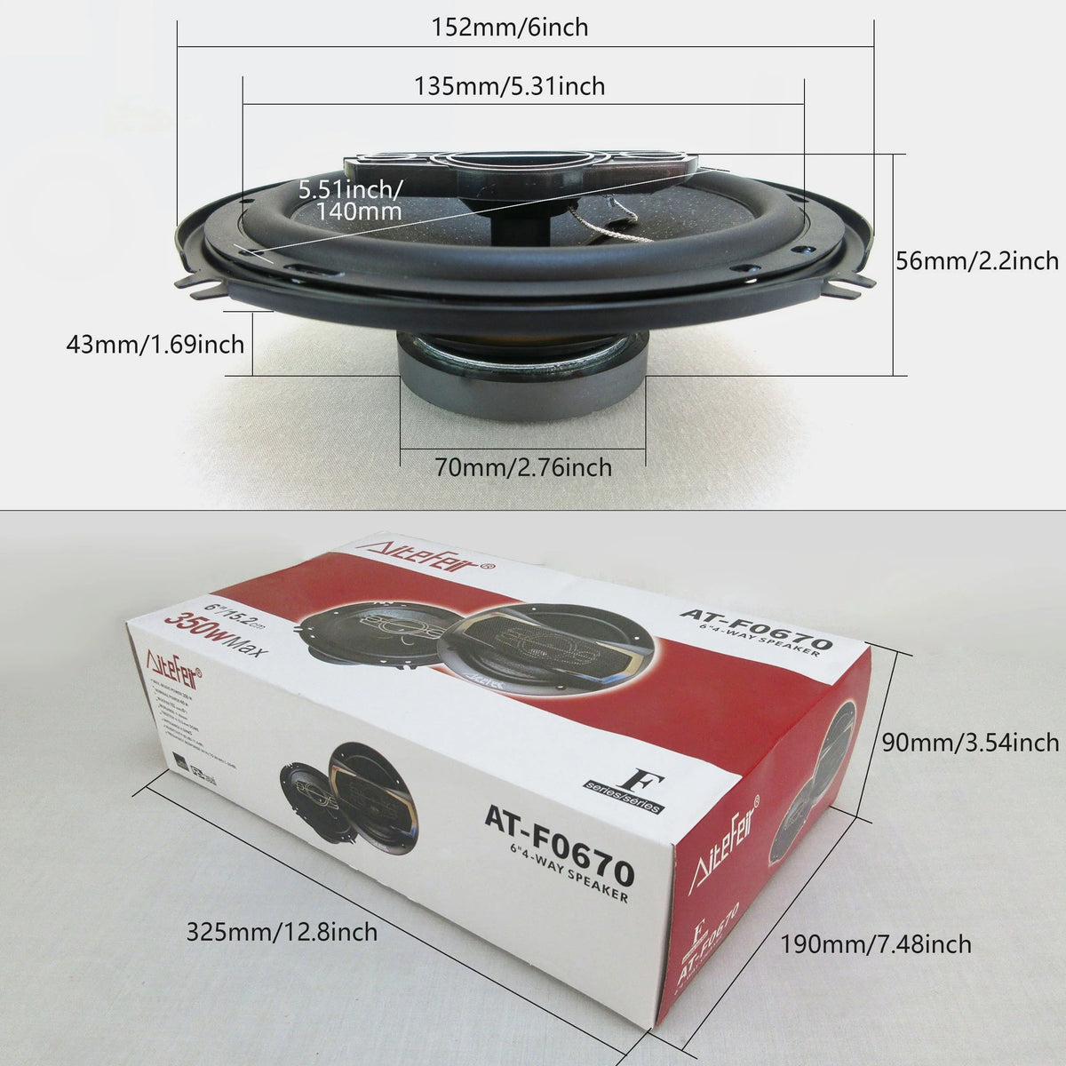1-Pair 6lnch 700W 4-Way Car HiFi Coaxial Speaker with Dust Cover And AudioCableCar Door Auto Audio Usic Stereo Full Range Frequency Speakers