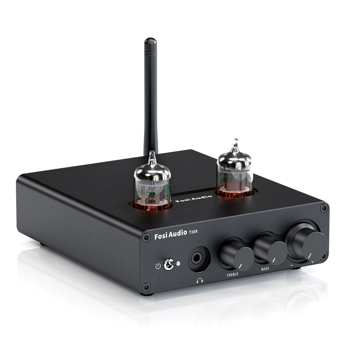 Fosi Audio T20X 100W Bluetooth Vacuum Tube Amplifier Stereo Power Amp TPA3221 Headphone Amplifier For Home Theater Speakers