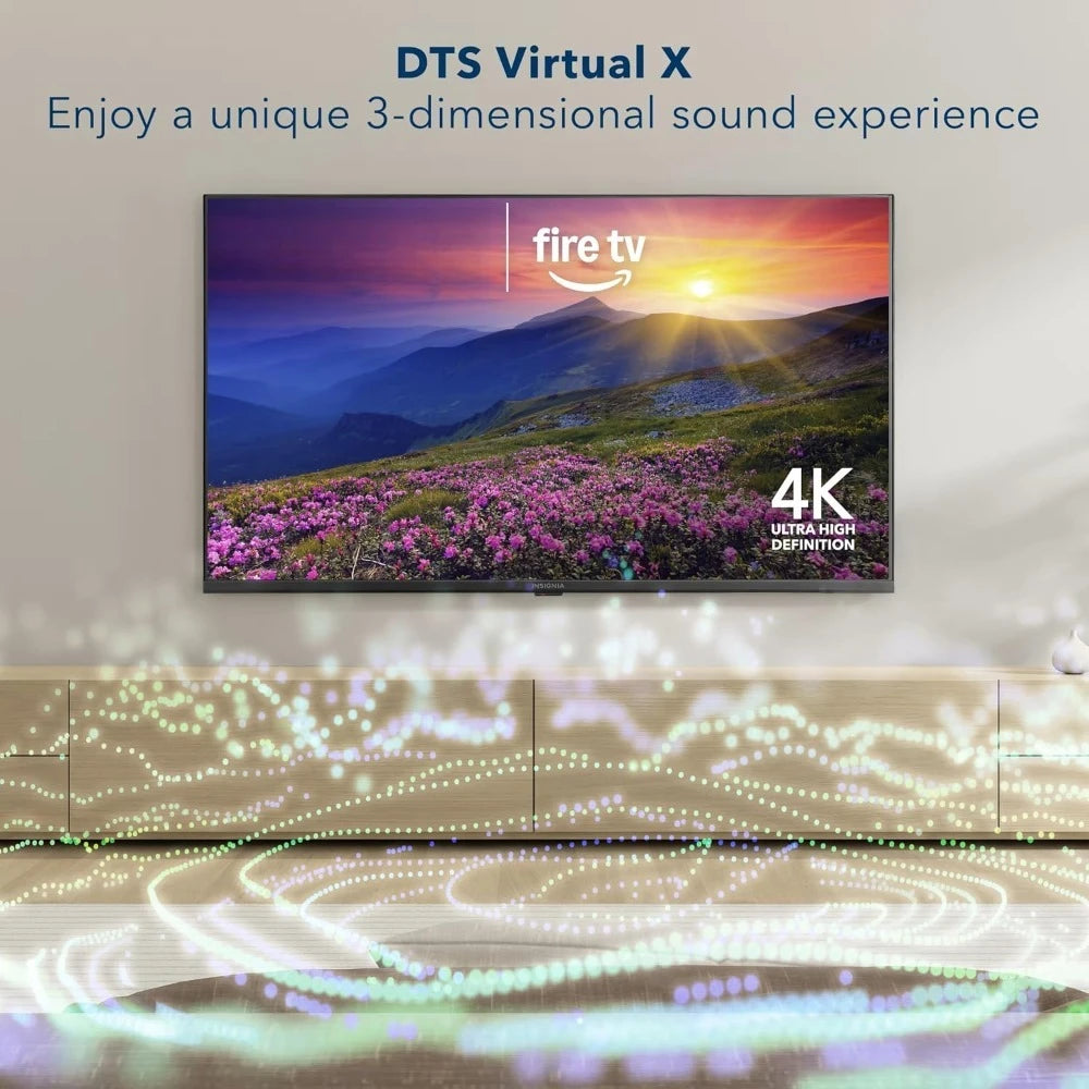 New Arriva F50 Series 43 Inch 4K UHD Smart LED TV with Alexa Voice Remote Live Streaming 8.27"D x 36.68"W x 23.6"H